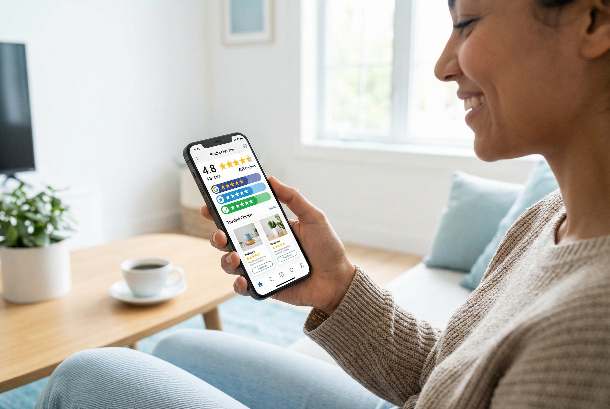 Smart product research on mobile